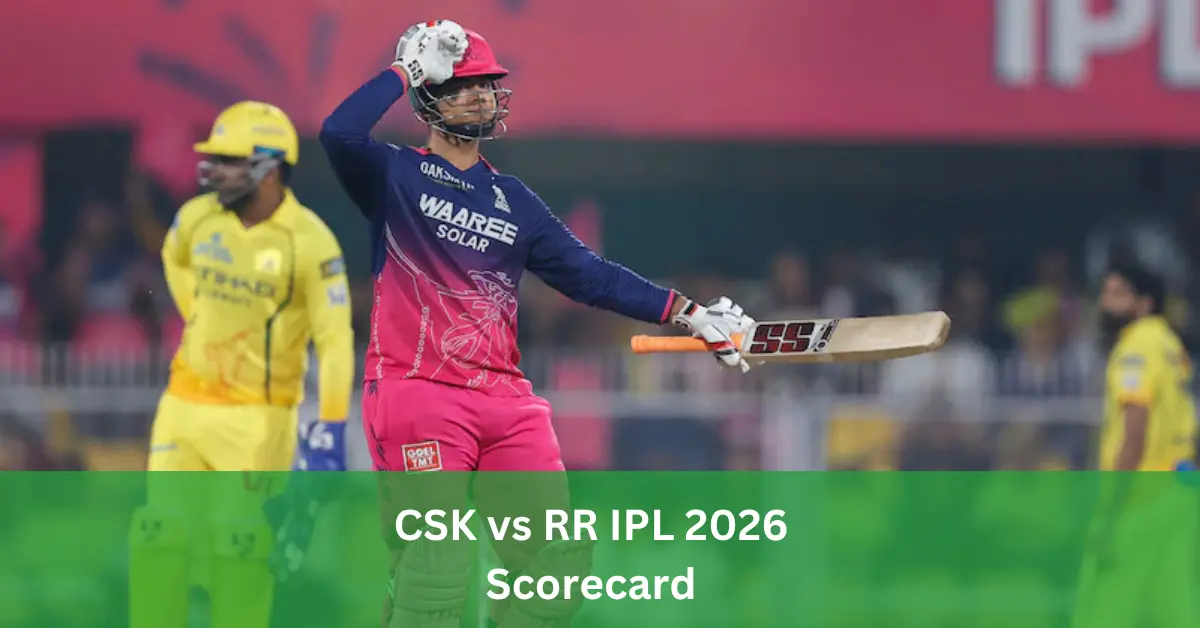 CSK vs RR IPL 2026 Scorecard