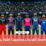 IPL 2026 Captains List (All Teams)