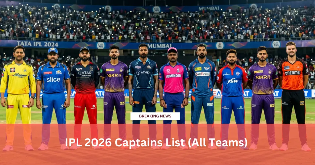 IPL 2026 Captains List (All Teams)