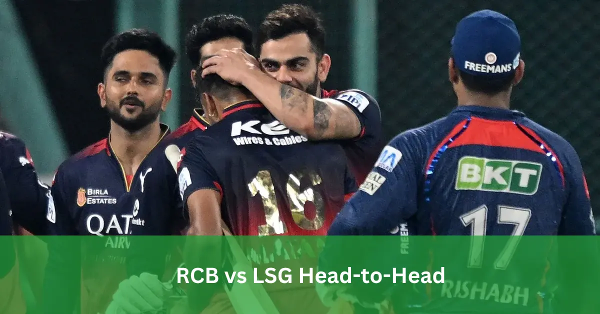 RCB vs LSG Head-to-Head